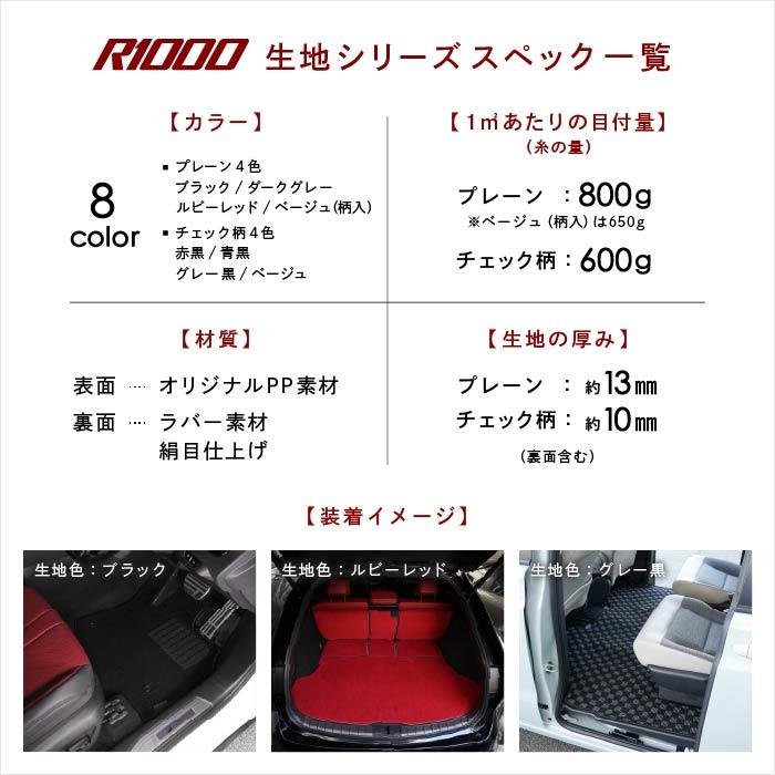 エスクァイア 7人乗/8人乗 運転席用フロアマット 1枚 R1000シリーズ