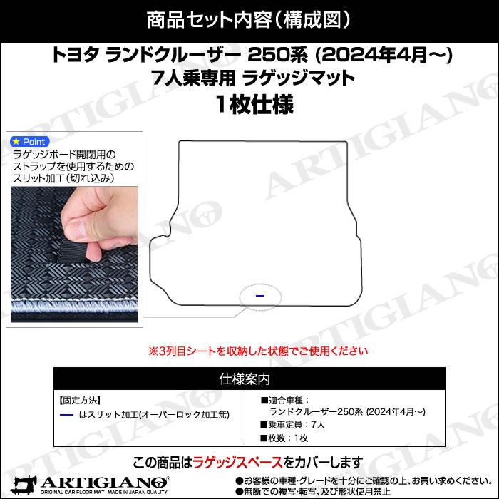 まい　ご確認用 ランドクルーザー 250 フロアマット+ラゲッジマット 7人乗 R1000シリーズ