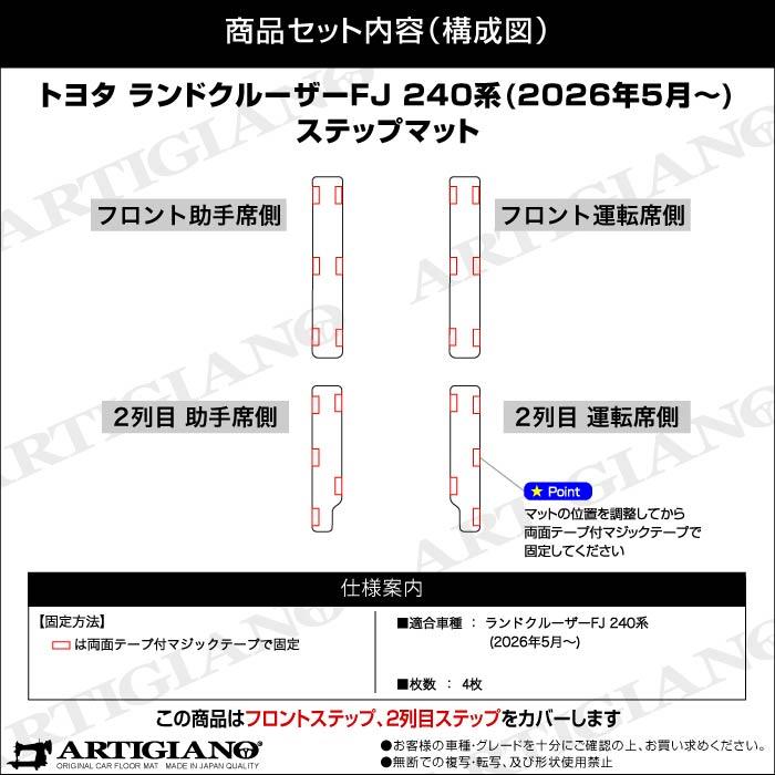 トヨタ ランドクルーザー FJ 240系 ステップマット R1000シリーズ