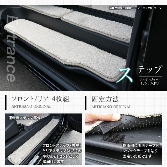 日産 セレナ C27 フロアマット+ステップマット(エントランスマット) R1000