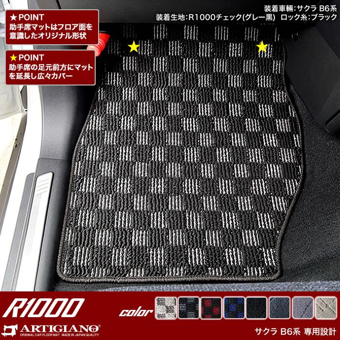 日産 サクラ B6 フロアマット ラゲッジマット R1000シリーズ 日産 サクラ B6 フロアマット ラゲッジマット R1000シリーズ