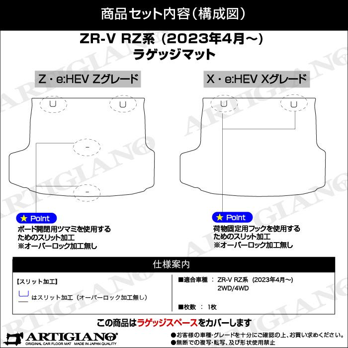 ☆セール対象☆ホンダ ZR-V RZ系 ラゲッジマット R1000シリーズ