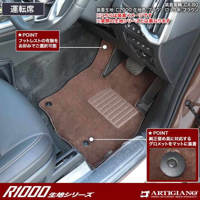 マツダ CX-80 フロアマット ロングラゲッジマットセット R1000シリーズ