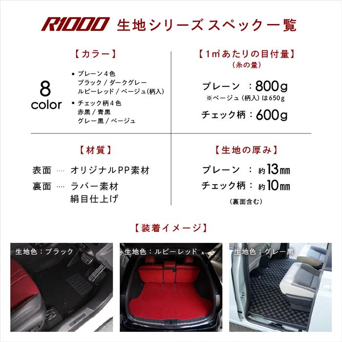 レクサス NX 20系 トランクマット R1000生地シリーズ