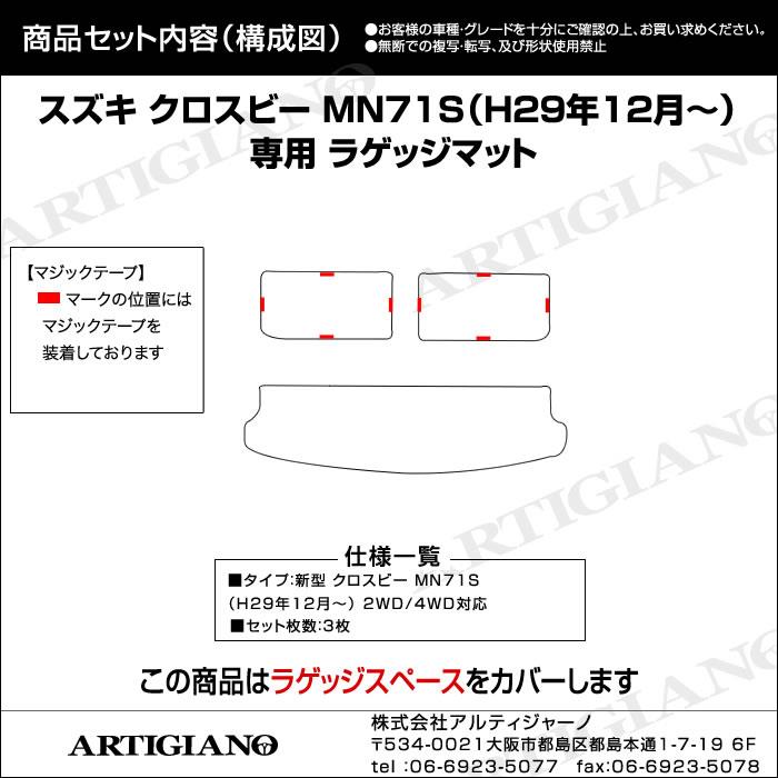 スズキ クロスビー ラゲッジマット(トランクマット) MN71S H29年