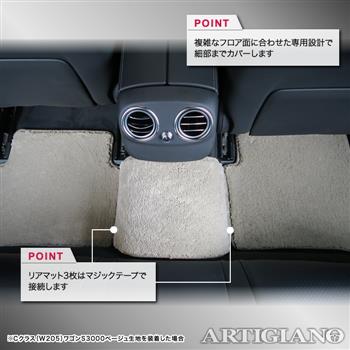 メルセデス ベンツ Cクラス W205 セダン/ワゴン 右ハンドル フロアマット 2014年7月～ S3000シリーズ フロアマットセット フロアマット専門店アルティジャーノ  車 フロアマット