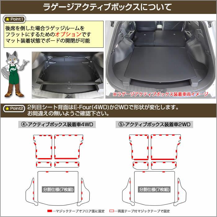 トヨタ カローラクロス 10系 ロングラゲッジマット ラバーシリーズ