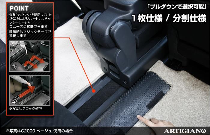 セレナ C26 セカンドラグマットスーパーロングタイプ + 2列目通路用