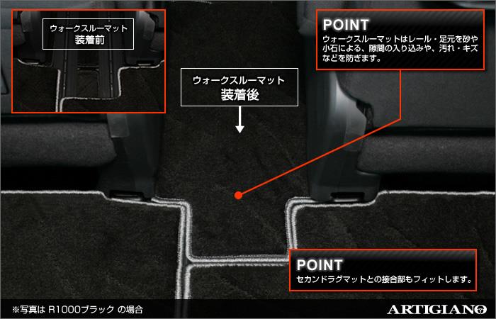 セレナ C26 フロント通路+セカンドラグマット+サイド セレナ C26 フロント通路+セカンドラグマット+サイド