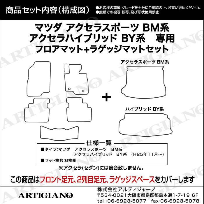 マツダ アクセラスポーツ BM系 アクセラハイブリッド BY系 フロア