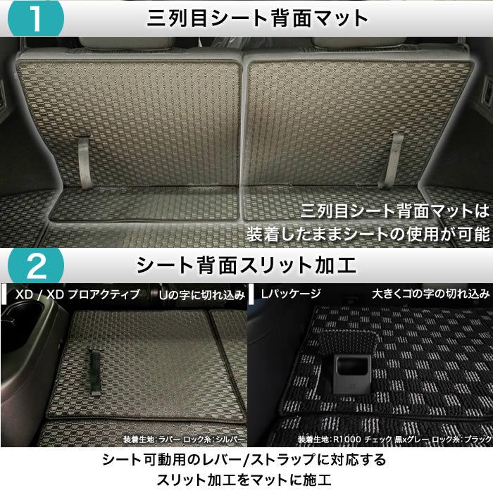 マツダ CX-8 KG系 ロングラゲッジマット ( ロングトランクマット 
