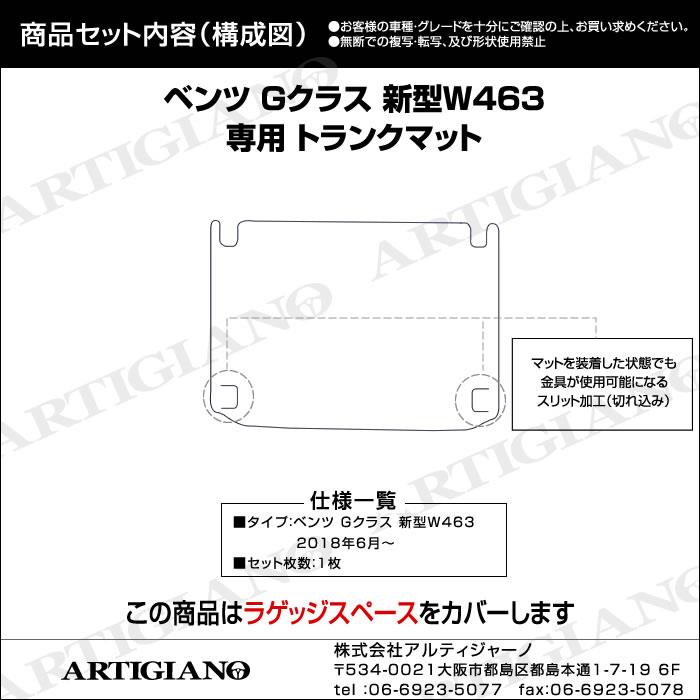 ベンツ Gクラス 新型 W463 トランクマット(ラゲッジマット) 2018年6月