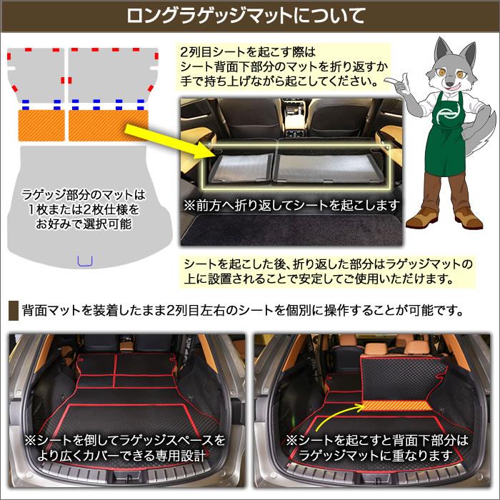 レクサス NX 20系 ロングラゲッジマットラバー ゴム 防水