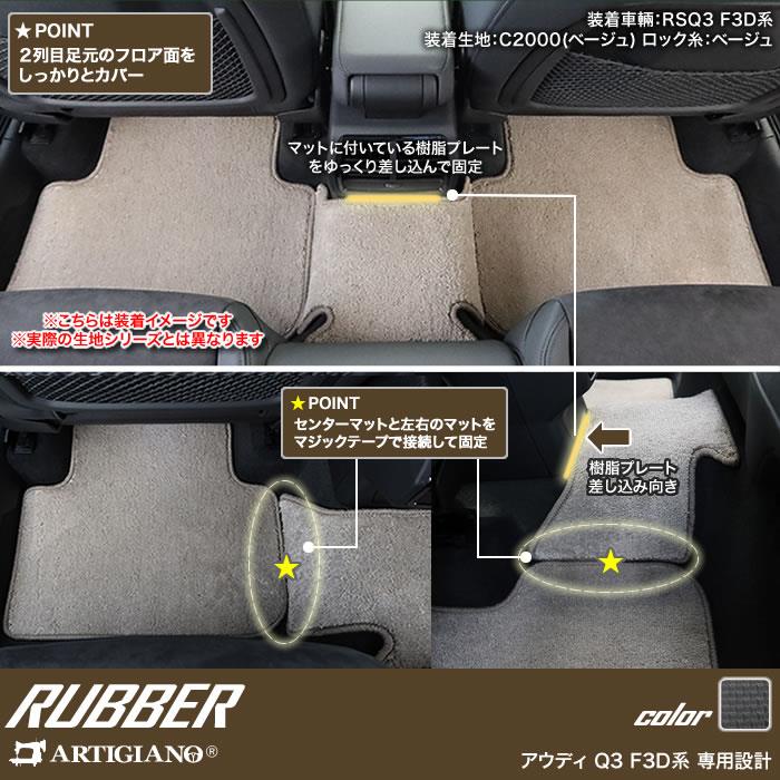 アウディ Q3 Q3スポーツバック RSQ3 F3D系 フロアマット R1000