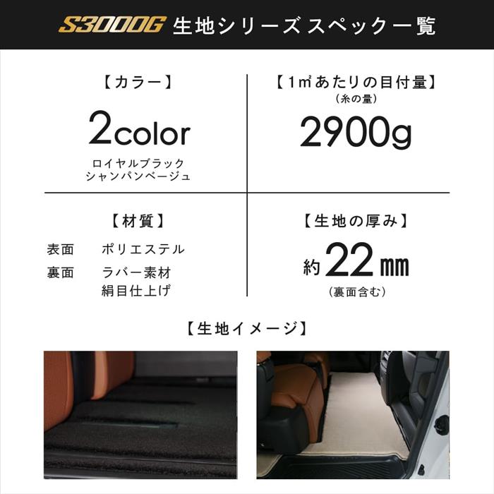 トヨタ 30系ヴェルファイア フロアマット (本体のみ) S3000Gシリーズ