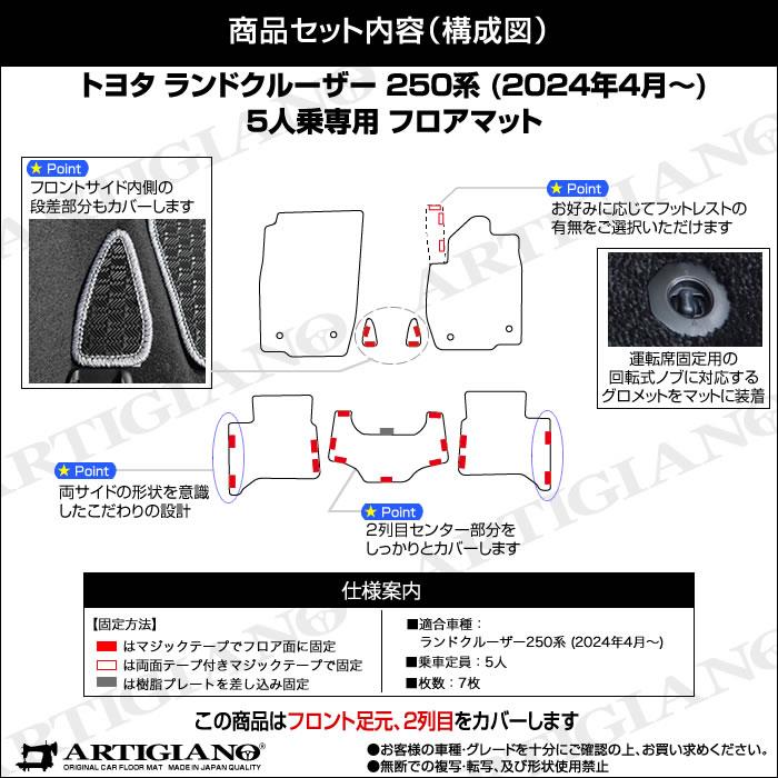 ランドクルーザー 250 フロアマット 5人乗 S3000Gシリーズ